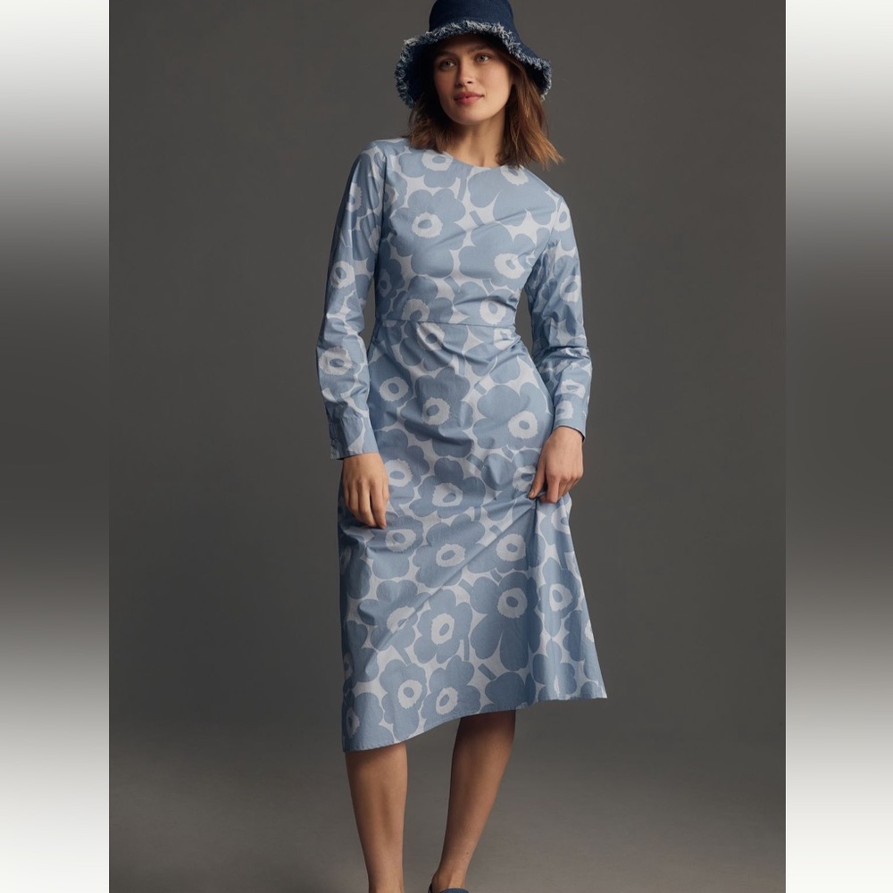 NWT Marimekko Katse Unikko midi dress XS